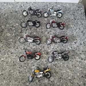 Lot of 9 Maisto Harley-Davidson 1:18 Scale Diecast Motorcycles Biker Moto